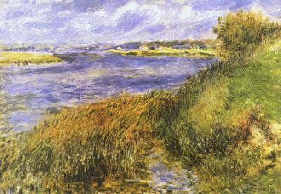 Pierre Renoir Banks of the Seine at Champrosay oil painting picture